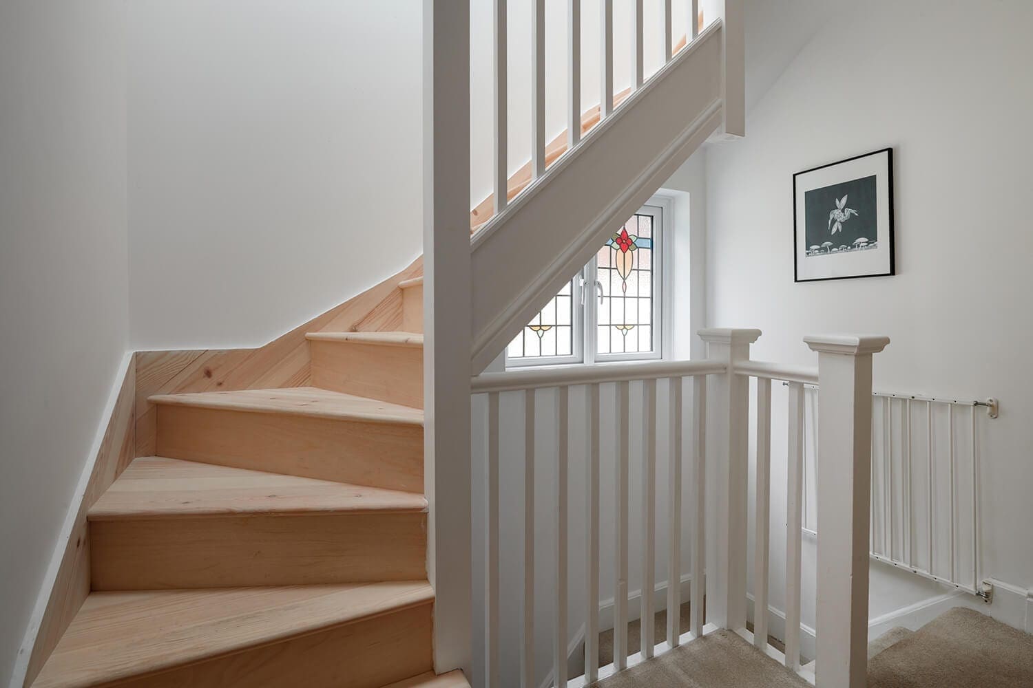 wooden loft conversion staircase for hip and gable loft
