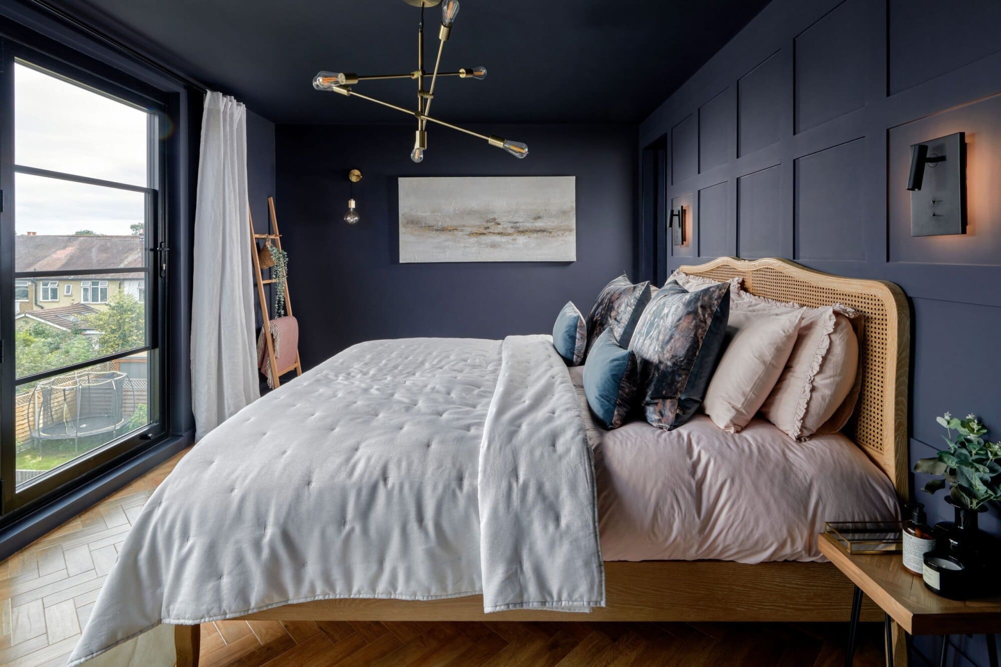 luxury bedroom in hip to gable rear dormer loft conversion