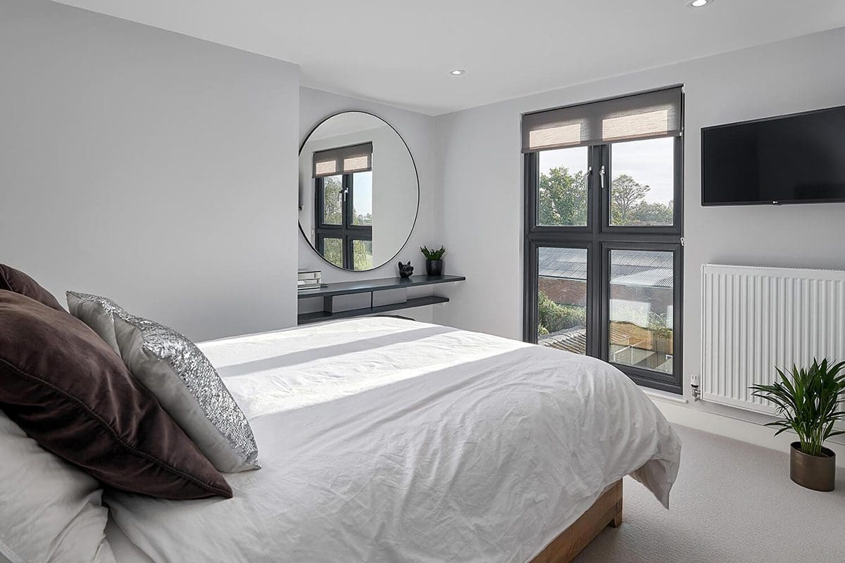 victorian terrace loft with modern interior and bifold windows