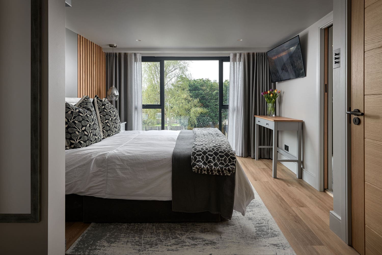 master bedroom in bungalow loft conversion